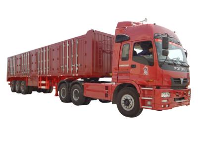 China VAN Type Heavy Duty Semi Trailers 3 Axle 45 Tons - 60 Tons Cargo Van Trailer for sale