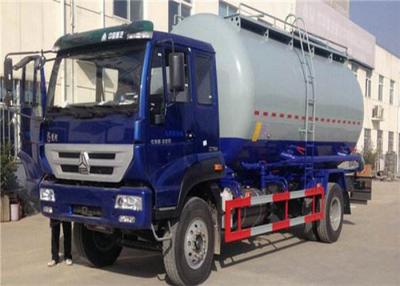 China HOWO 6 Wheel Cement Carrying Trucks , 4x2 10m3 Bulk Tank Truck High Safety / Reliability for sale