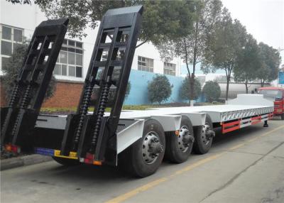 China 60 Tons - 100 Ton Lowboy Trailer , Low Bed Semi Trailer 2 Axles / 3 Axles / 4 Axles for sale