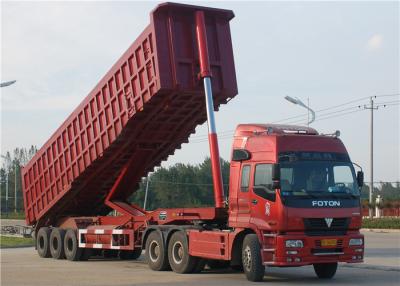 China Remolque del camión volquete del Tri árbol 40 toneladas 60 toneladas de 35M3 del extremo del volquete de remolque semi para el mineral en venta