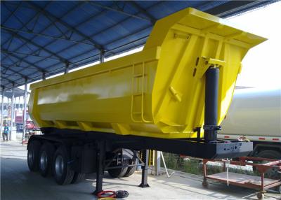 China Descarga de 40 toneladas do caminhão basculante da forma da parte traseira U do reboque do caminhão pesado do descarregador do auto que derruba o reboque do caminhão semi à venda