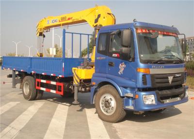 China China Sino Truck FOTON  4x2 Truck Mounted Crane 8 Tons Cargo Mounted Straight Arm XCMG Crane for sale