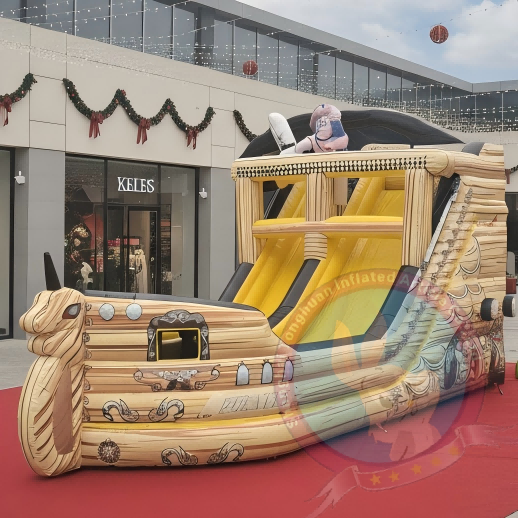 Pirate Ship Inflatable Amusement Park Commercial Playground
