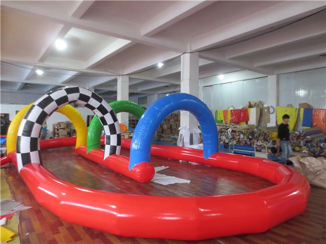 Portable Inflatable Race Track Bumper Car Arena Custom PVC Game Track Event Entertainment Equipment
