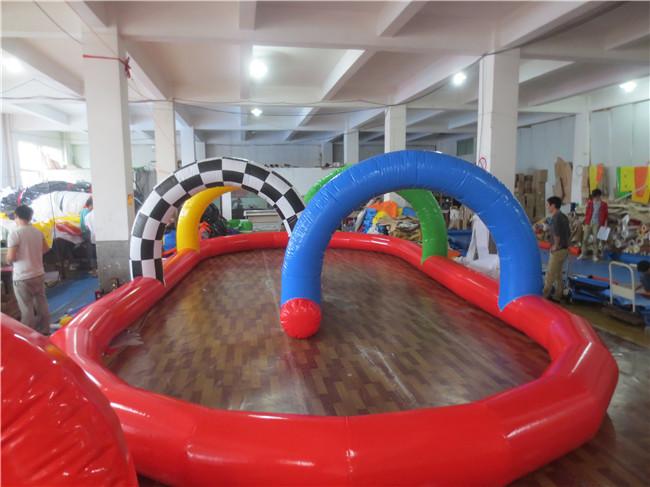 Portable Inflatable Race Track Bumper Car Arena Custom PVC Game Track Event Entertainment Equipment