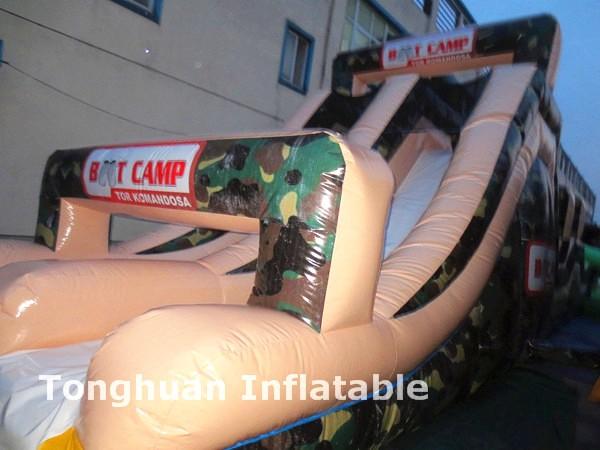Inflatable Obstacle Course Custom Challenge Track Outdoor Team Race Game Climbing Tunnel Slide Module
