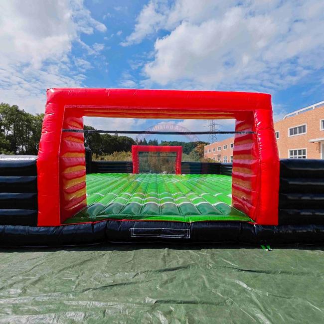 Custom Inflatable Football Playground Large Soccer Arena Bouncing Sports Field Commercial Event Game Equipment