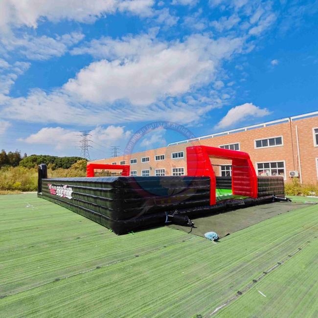 Custom Inflatable Football Playground Large Soccer Arena Bouncing Sports Field Commercial Event Game Equipment
