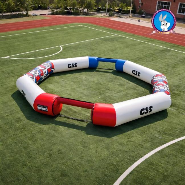 Custom Inflatable Soccer Field Portable Football Arena Sports Court Mini Pitch Goal Fence School Club Event Game