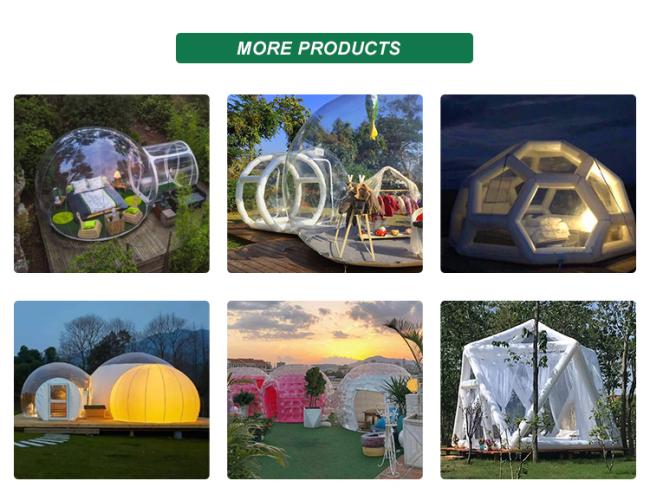 Inflatable bubble tent storage bag