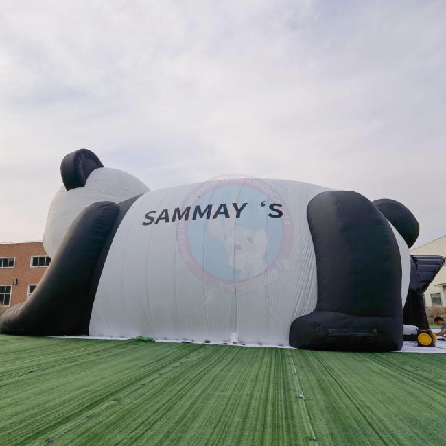 Custom Giant Inflatable Panda Model for Event Decoration
