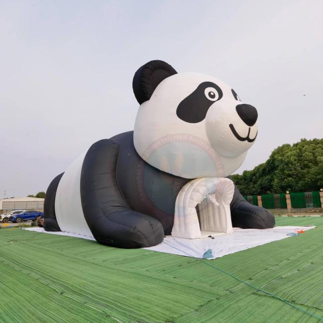 Custom Giant Inflatable Panda Model for Event Decoration
