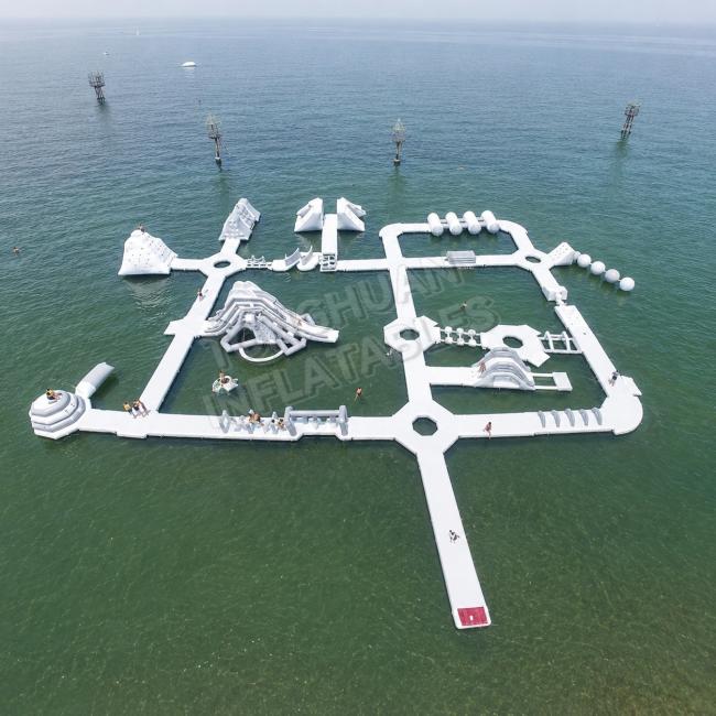 Inflatable Water Floating Park PVC Aqua Park Floating Obstacle Course School Playground Resort Recreation