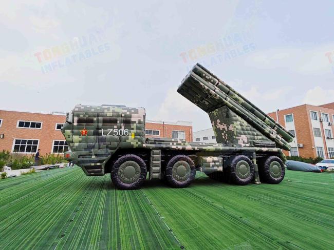 Inflatable Launcher Vehicle Decoy Camouflage Truck Model Custom Simulation Display Training Target Exhibition Equipment