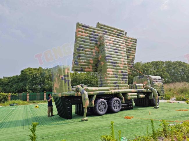 Custom Inflatable Radar Vehicle Model Camouflage Simulation Truck Outdoor Training Display Decoy Exhibition Project Structure