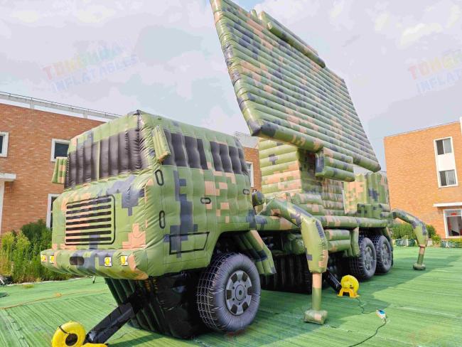 Custom Inflatable Radar Vehicle Model Camouflage Simulation Truck Outdoor Training Display Decoy Exhibition Project Structure