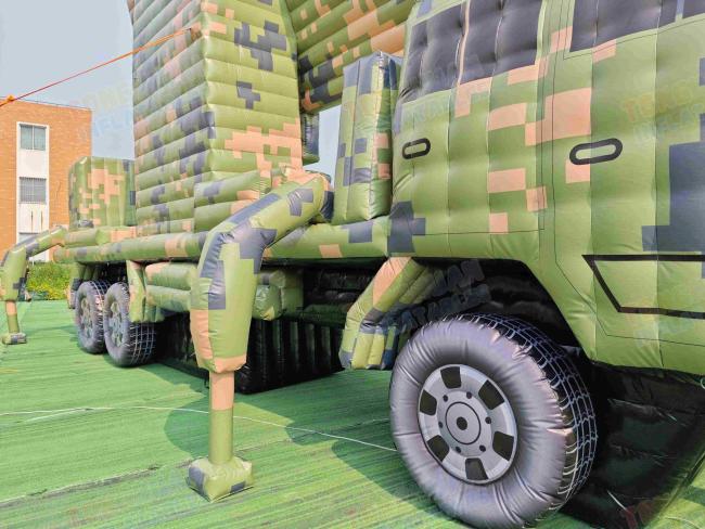 Custom Inflatable Radar Vehicle Model Camouflage Simulation Truck Outdoor Training Display Decoy Exhibition Project Structure