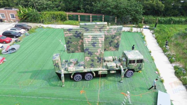 Custom Inflatable Radar Vehicle Model Camouflage Simulation Truck Outdoor Training Display Decoy Exhibition Project Structure