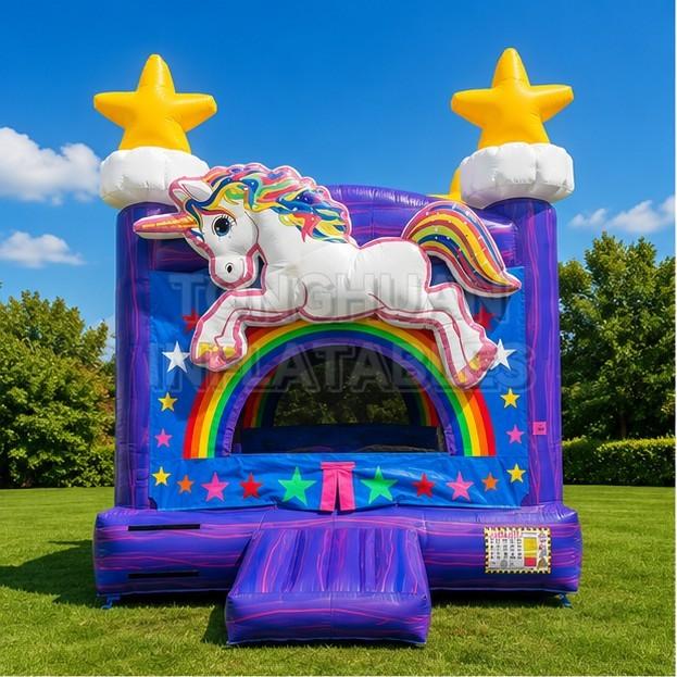 unicorn inflatable bounce house