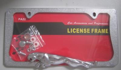 YK-PF844 Universal Leopard American Car License Place Frame Zinc Alloy Metal License Plate Frame For US market suppliers