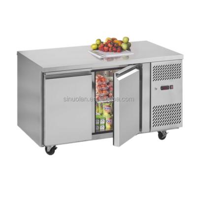 China China Manufacturer Ss304/201 Salad Bar Undercounter Chiller Commercial 60 Inch Refrigerator Under Counter for sale