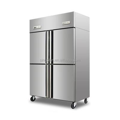 China Commercial Refrigerator Double Temperature Freezer And Chiller Stainless Steel Refrigerator for sale