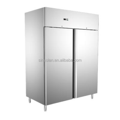 China Congelador vertical de la exhibición del hotel del restaurante de la cocina del refrigerador del refrigerador de cristal comercial de la puerta en venta