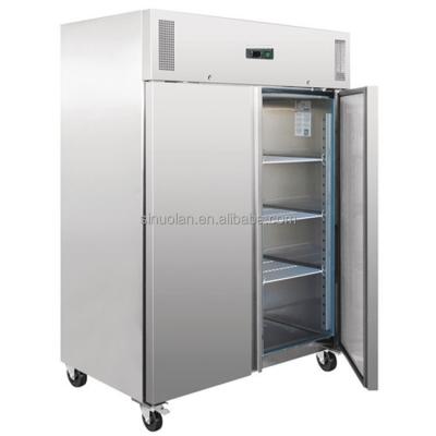 China Kitchen Appliances Fridge Stainless Steel Refrigerators 2 Door Upright Chiller Freezer for sale