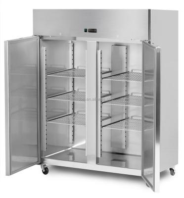 China Refrigerador de acero inoxidable comercial del congelador de la cocina de los refrigeradores y de los congeladores del escaparate del refrigerador en venta