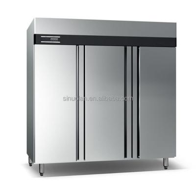 China Refrigerador de acero inoxidable de la mitad del congelador de 6 puertas de la cocina seis del hotel del restaurante industrial al por mayor comercial grande del refrigerador medio en venta