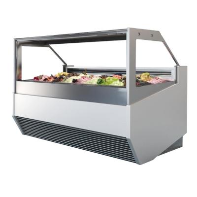 China Gelato Ice Cream Display Freezer For Bakery Shop With CE for sale