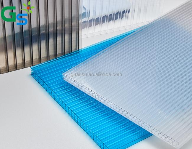 Sri Lanka Raw Material Price Polycarbonate Roofing Sheets 8mm Plastic Twin Wall Hollow Sheet For Home Building
