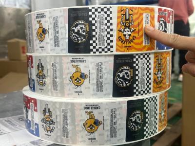 China Etiquetas de logotipo redondas impresas a medida para embalaje Impresión de pegatinas impermeables de vinilo en venta