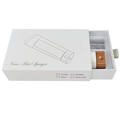 China Caja de perfumería de cartón brillante deslizante con impresión metálica de plata en venta
