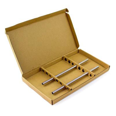 China Eco Friendly Kraft Corrugated Mailer Boxes For Straws Shipping for sale