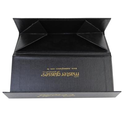China Collapsible Black Cardboard Triangle Box For Sunglass Shipping for sale