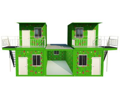 China Prefab 20Ft Flat Pack Container Module Two Stories en venta