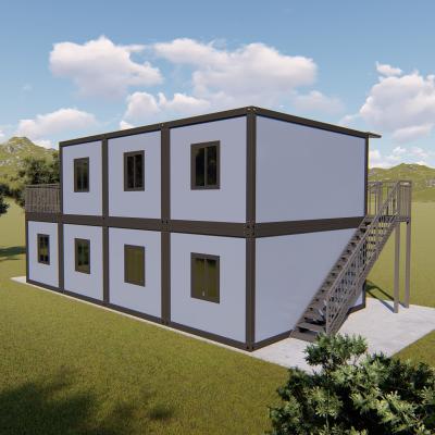 China Double Storey Container House 2 Storey Container Home 40ft For Sale for sale