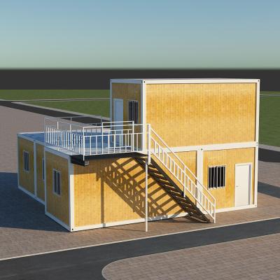 China 3 Bedroom 2 Bedroom Foldable Container House Factory for sale