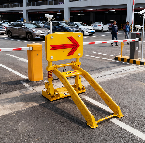 Vehicle stopping principle diagram showing leverage mechanism