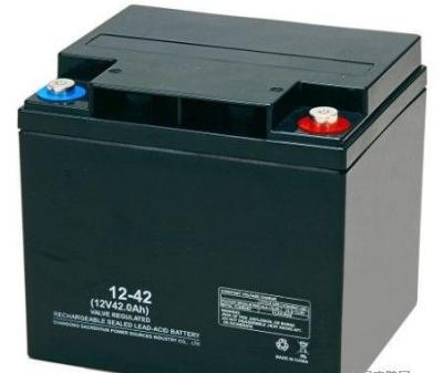 China High Reliability Black 12v 42ah Agm Battery Rechargeable Long Cycle Life for sale
