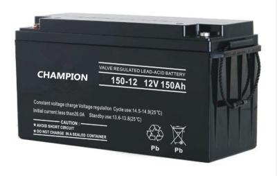 China Black Lead Acid Inverter Battery 6fm120 Sla  Good Discharging Ability for sale