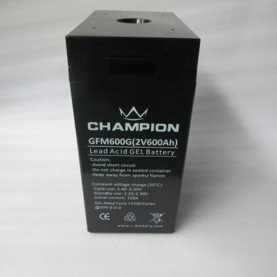China Deep Cycle Sealed 2V 600Ah Motorcycle Gel Cell Battery for sale