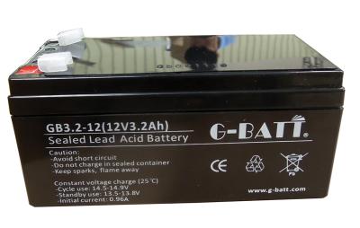 China 3.2ah AGM Lead Acid Battery for sale