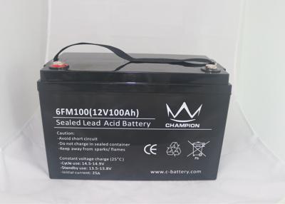 China La válvula reguló la batería de plomo 6FM100D del ciclo profundo de M8 12v 100ah en venta