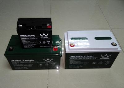 China Long Life 60ah / 65ah Rechargeable Sealed Lead Acid Battery 12v 6FM60D for sale