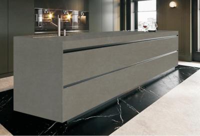 China Elegant Building Office Floor Sintered Stone Slab Cloudy Gray Non Slip for sale