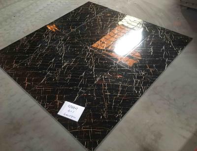 China 400x800mm Polished Glazed Tiles , 7.8mm 6pcs/ctn Porcelain Wall Floor Tiles Golden Line for sale