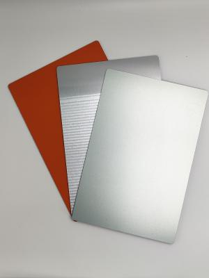 China Fire Rated Silver Colour ACP Sheet , Anodized Finish Aluminium Door Cladding for sale