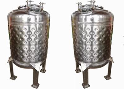 China Stainless Steel 250L Dimple Jacket Tank For Cooling for sale